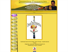 Tablet Screenshot of dreamtimefrequencies.com